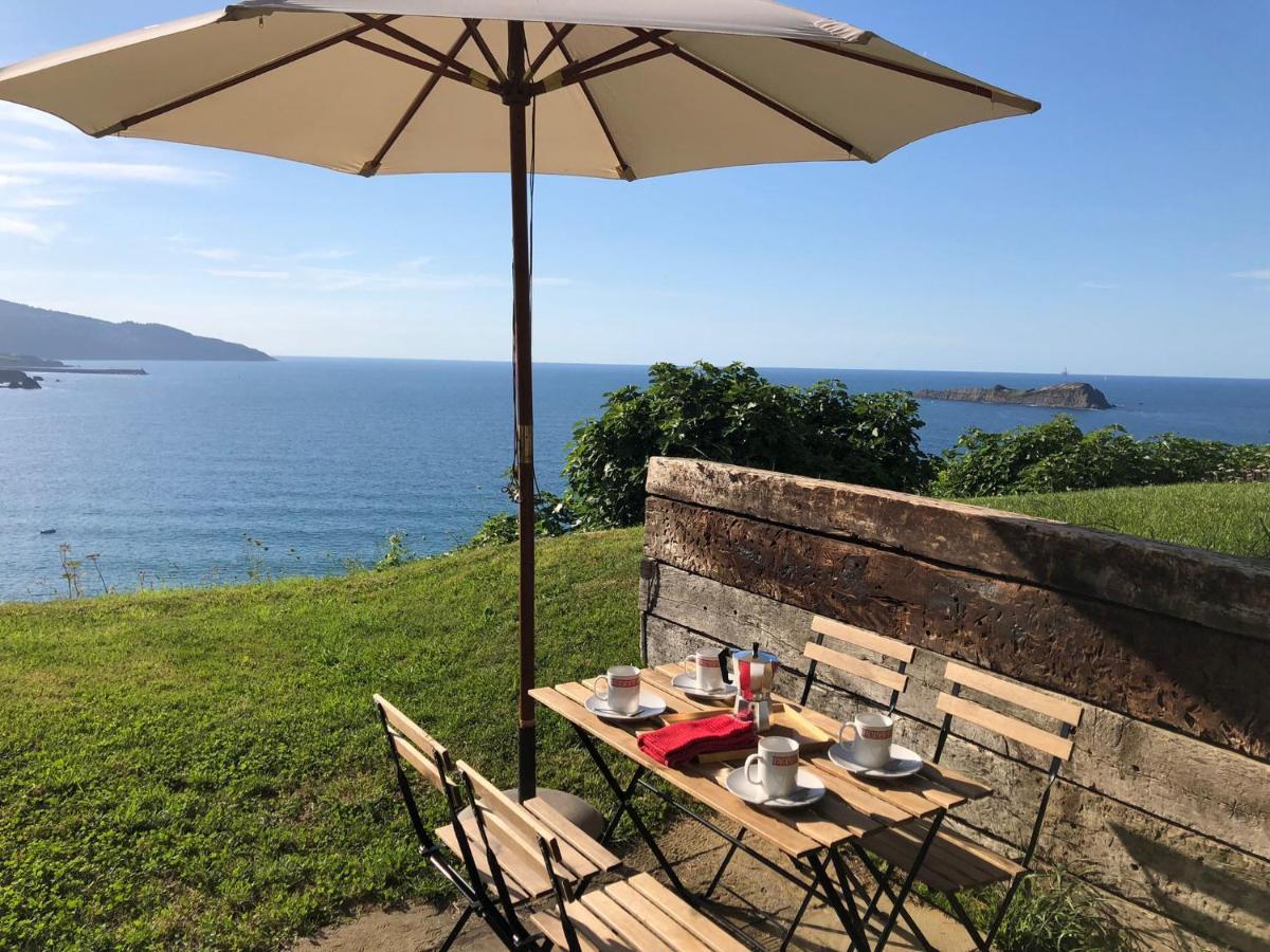 Villa Adosado en la costa con excelentes vistas al estuario de Urdaibai Mundaka Exterior foto
